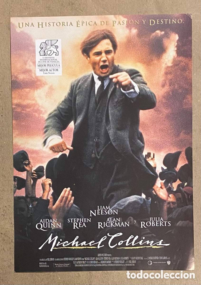 Kino: MICHAEL COLLINS. GU&Iacute;A PROMOCIONAL DE LA PEL&Iacute;CULA. MARIA LIAM NEESON
