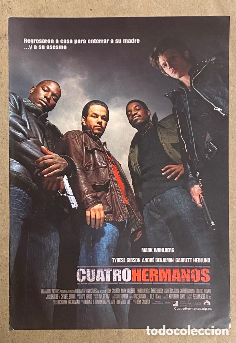 Cin&eacute;ma: CUATRO HERMANOS. GU&Iacute;A PROMOCIONAL DE LA PEL&Iacute;CULA. MARK WAHLBERG, ANDR&Eacute; 3000