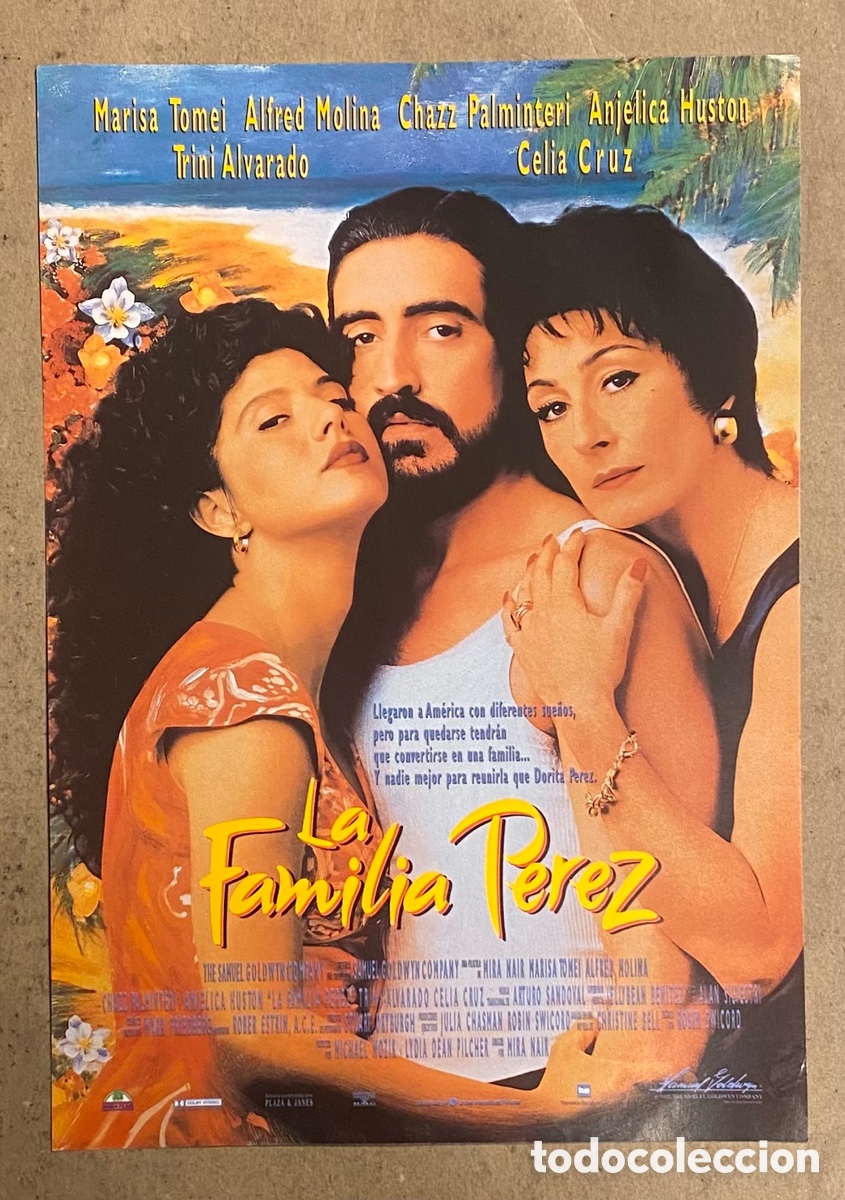 Cinema: LA FAMILIA P&Eacute;REZ. GU&Iacute;A PROMOCIONAL DE LA PEL&Iacute;CULA. MARISA TOMEI, CELIA CRUZ