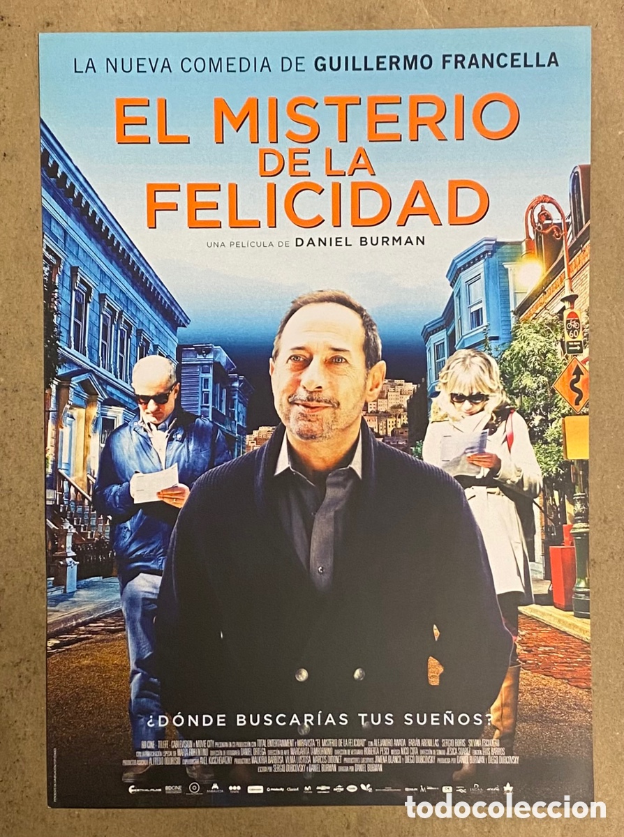 Cin&eacute;ma: EL MISTERIO DE LA FELICIDAD. GU&Iacute;A PROMOCIONAL DE LA PEL&Iacute;CULA. GUILLERMO FRANCELLA