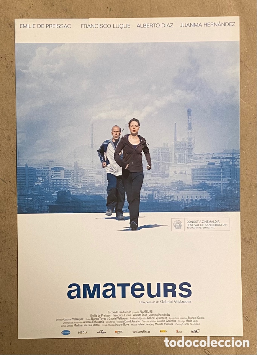 Kino: AMATEURS. GU&Iacute;A PROMOCIONAL DE LA PEL&Iacute;CULA. GABRIEL VEL&Aacute;ZQUEZ