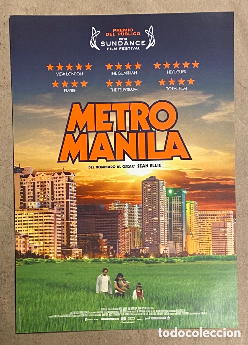 Cinema: METRO MANILA. GU&Iacute;A PROMOCIONAL DE LA PEL&Iacute;CULA. SEAN ELLIS