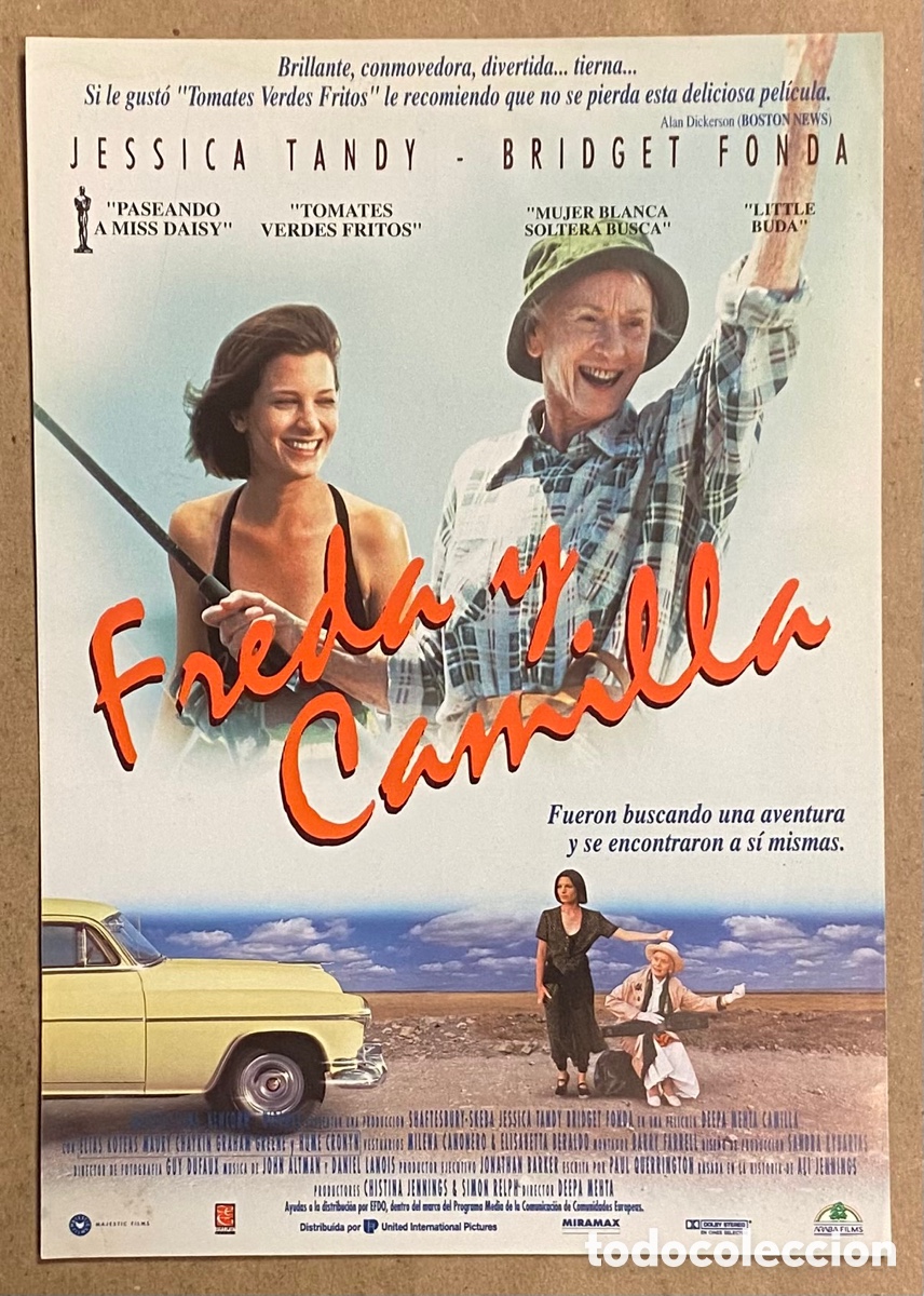 Cin&eacute;ma: FREDA Y CAMILLA. GU&Iacute;A PROMOCIONAL DE LA PEL&Iacute;CULA. JESSICA TANDY, BRIDGET FONDA