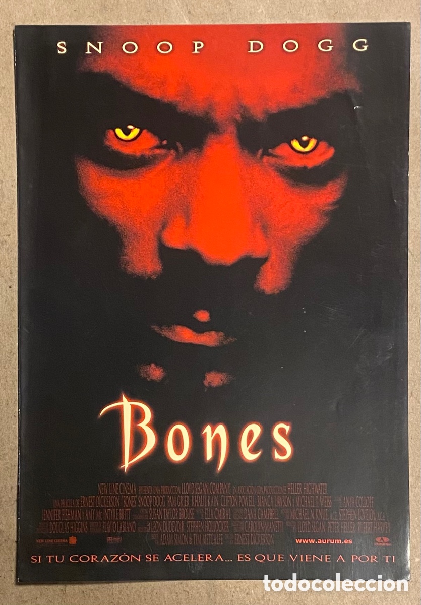 Cinema: BONES. GU&Iacute;A PROMOCIONAL DE LA PEL&Iacute;CULA. SNOOP DOGG