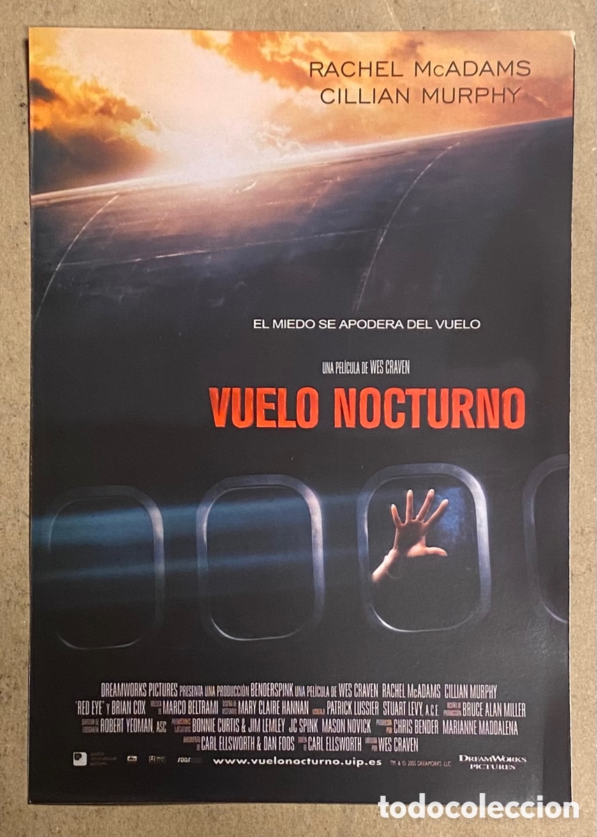 Cin&eacute;ma: VUELO NOCTURNO. GU&Iacute;A PROMOCIONAL DE LA PEL&Iacute;CULA. WES CRAVEN, RACHEL MCADAMS