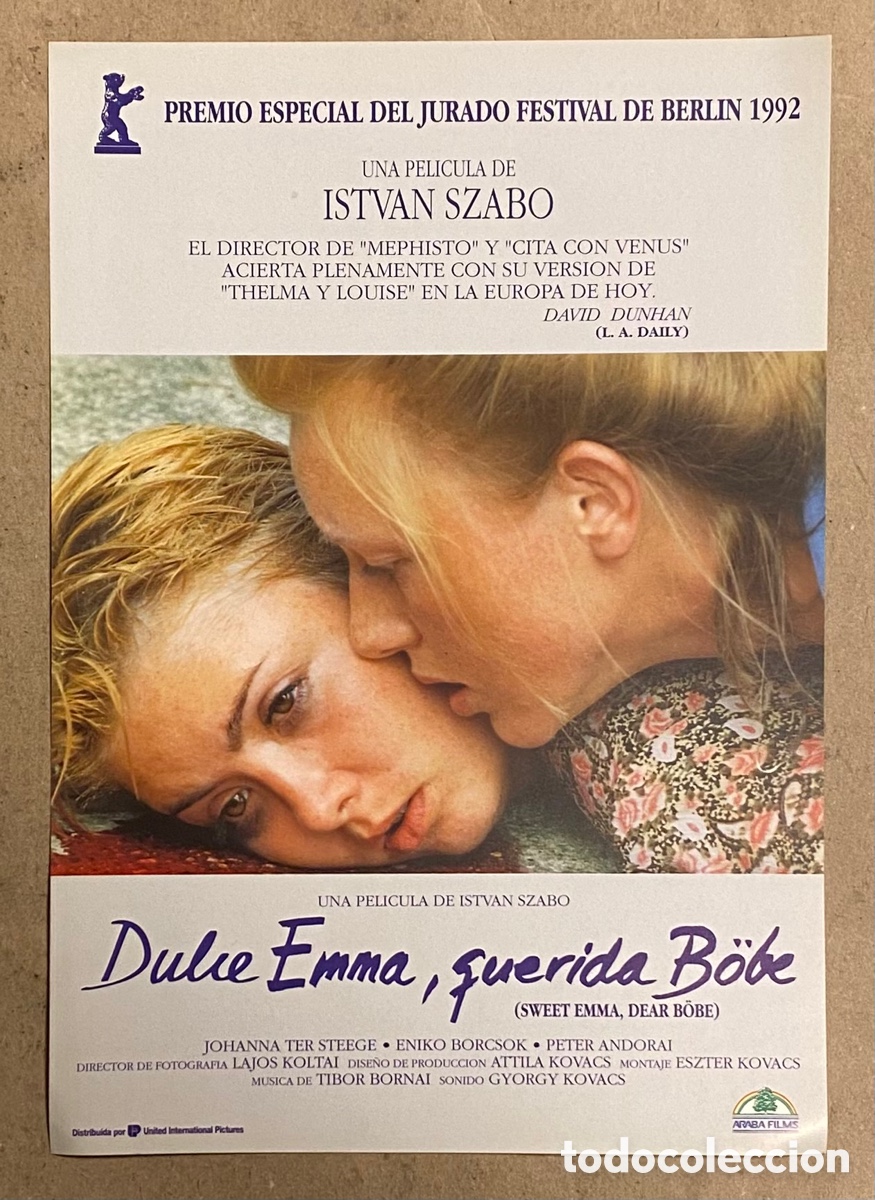 Kino: DULCE EMMA, QUERIDA B&Ouml;BE. GU&Iacute;A PROMOCIONAL DE LA PEL&Iacute;CULA. ISTVAN SZABO
