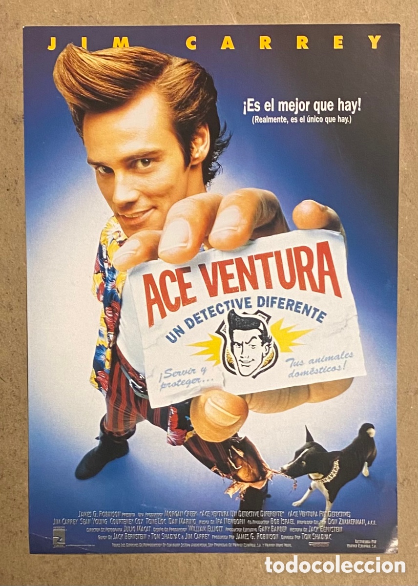 Cin&eacute;ma: ACE VENTURA, UN DETECTIVE DIFERENTE. GU&Iacute;A PROMOCIONAL DE LA PEL&Iacute;CULA. JIM CARREY