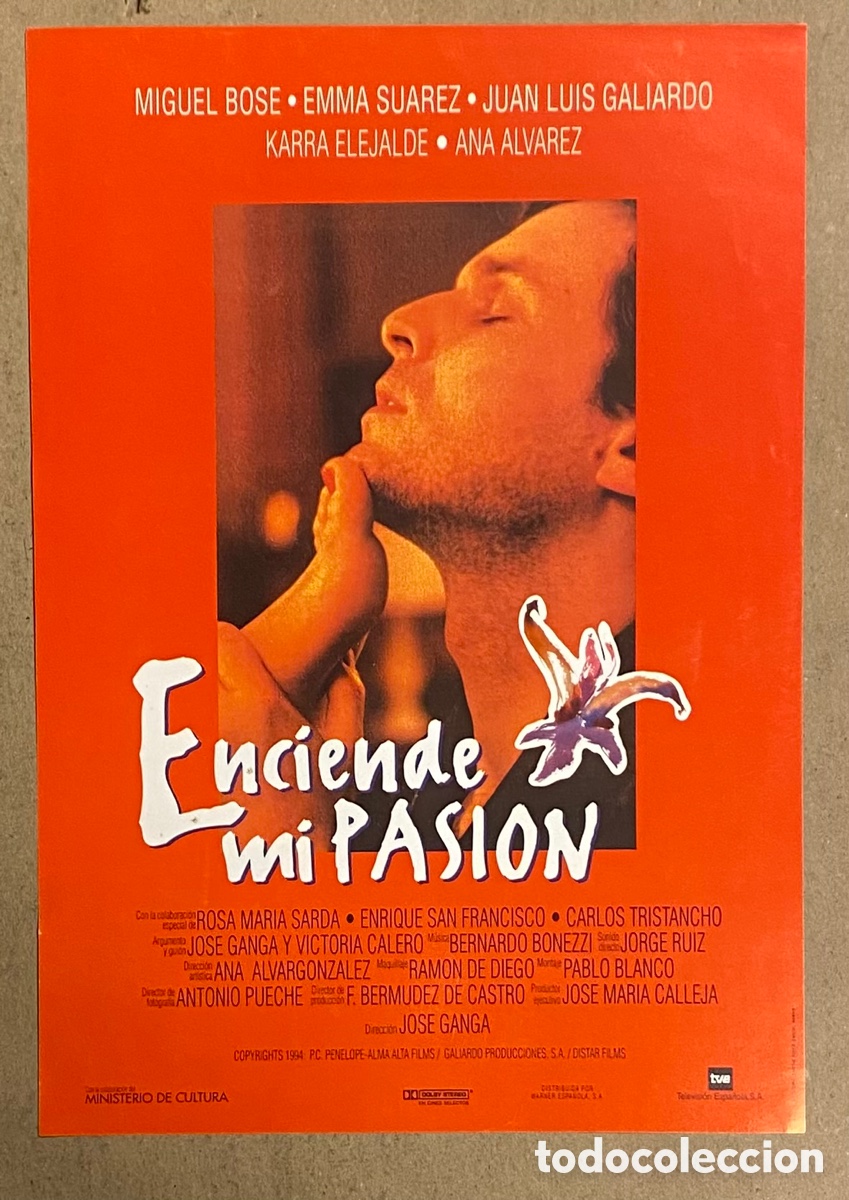 Kino: ENCIENDE MI PASI&Oacute;N. GU&Iacute;A PROMOCIONAL DE LA PEL&Iacute;CULA. MIGUEL BOS&Eacute;, EMMA SU&Aacute;REZ,&hellip;