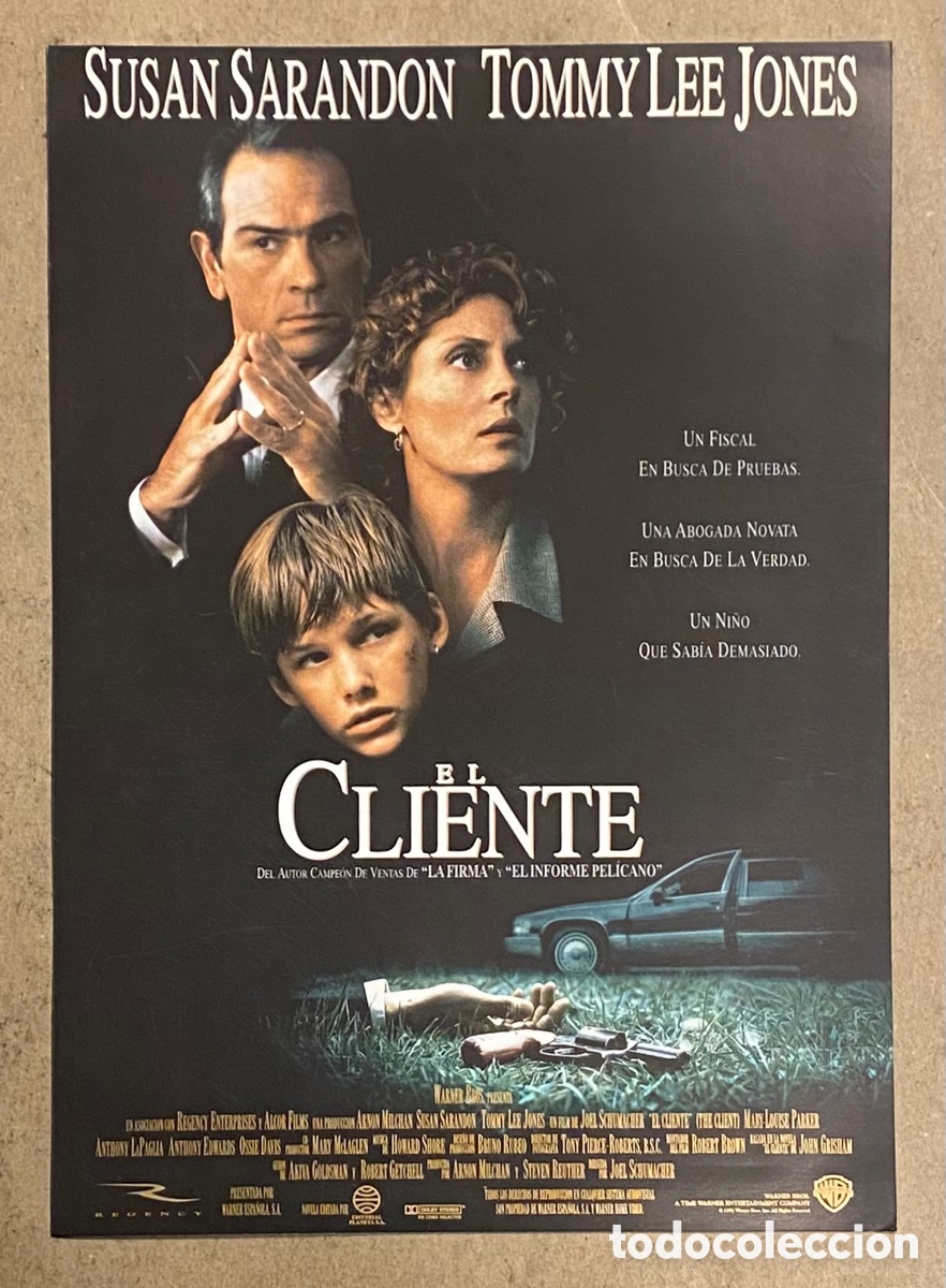 Kino: EL CLIENTE. GU&Iacute;A PROMOCIONAL DE LA PEL&Iacute;CULA. SUSAN SARANDON, TOMMY LEE JONES