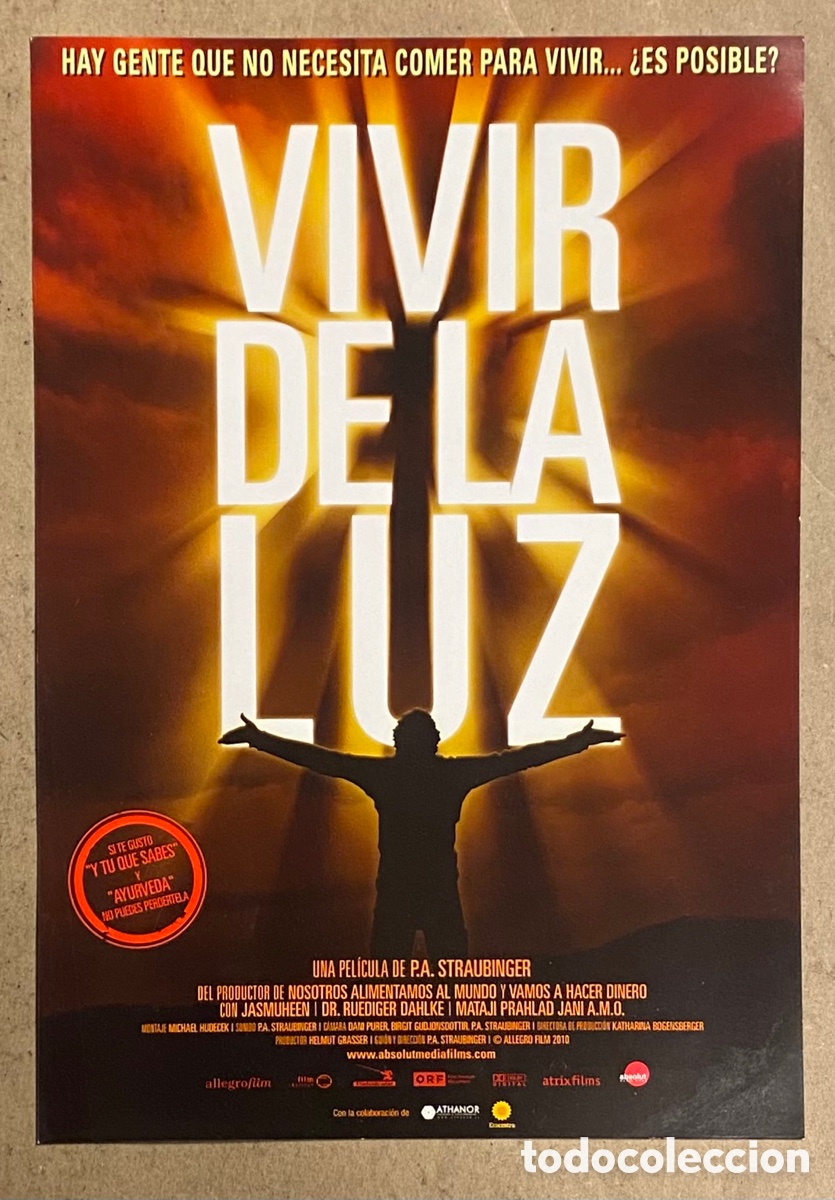 Cin&eacute;ma: VIVIR DE LA LUZ. GU&Iacute;A PROMOCIONAL DE LA PEL&Iacute;CULA. P.A. STRAUBINGER