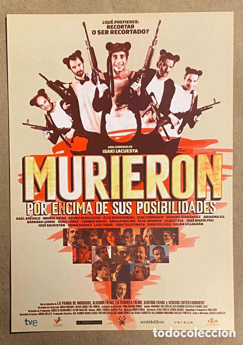 Kino: MURIERON POR ENCIMA DE SUS POSIBILIDADES. GU&Iacute;A PROMOCIONAL DE LA PEL&Iacute;CULA. ISAKI LACUESTA