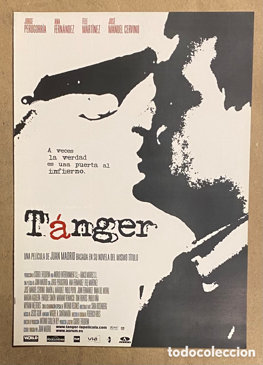 Kino: T&Aacute;NGER. GU&Iacute;A PROMOCIONAL DE LA PEL&Iacute;CULA. JORGE PERUGORRIA, ANA FERN&Aacute;NDEZ