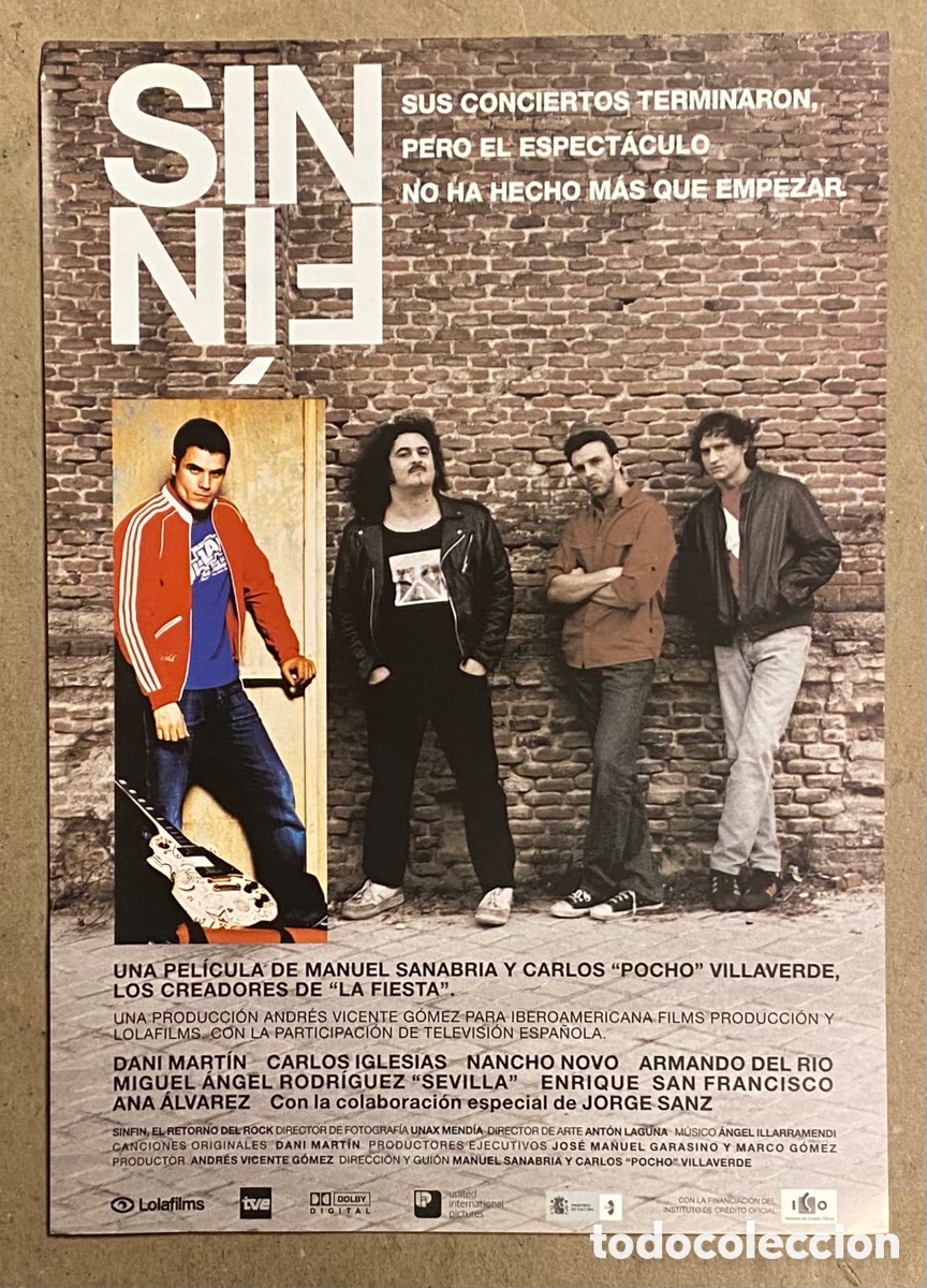 Cinema: SIN F&Iacute;N. GU&Iacute;A PROMOCIONAL DE LA PEL&Iacute;CULA. DANI MART&Iacute;N, CARLOS IGLESIAS,..