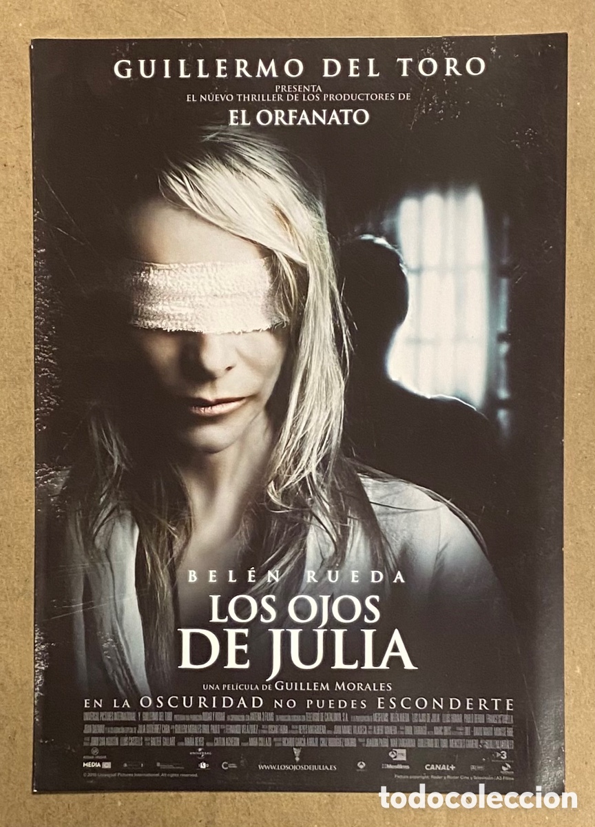 Cinema: LOS OJOS DE JULIA. GU&Iacute;A PROMOCIONAL DE LA PEL&Iacute;CULA. GUILLERMO DEL TORO, BELEN RUEDA