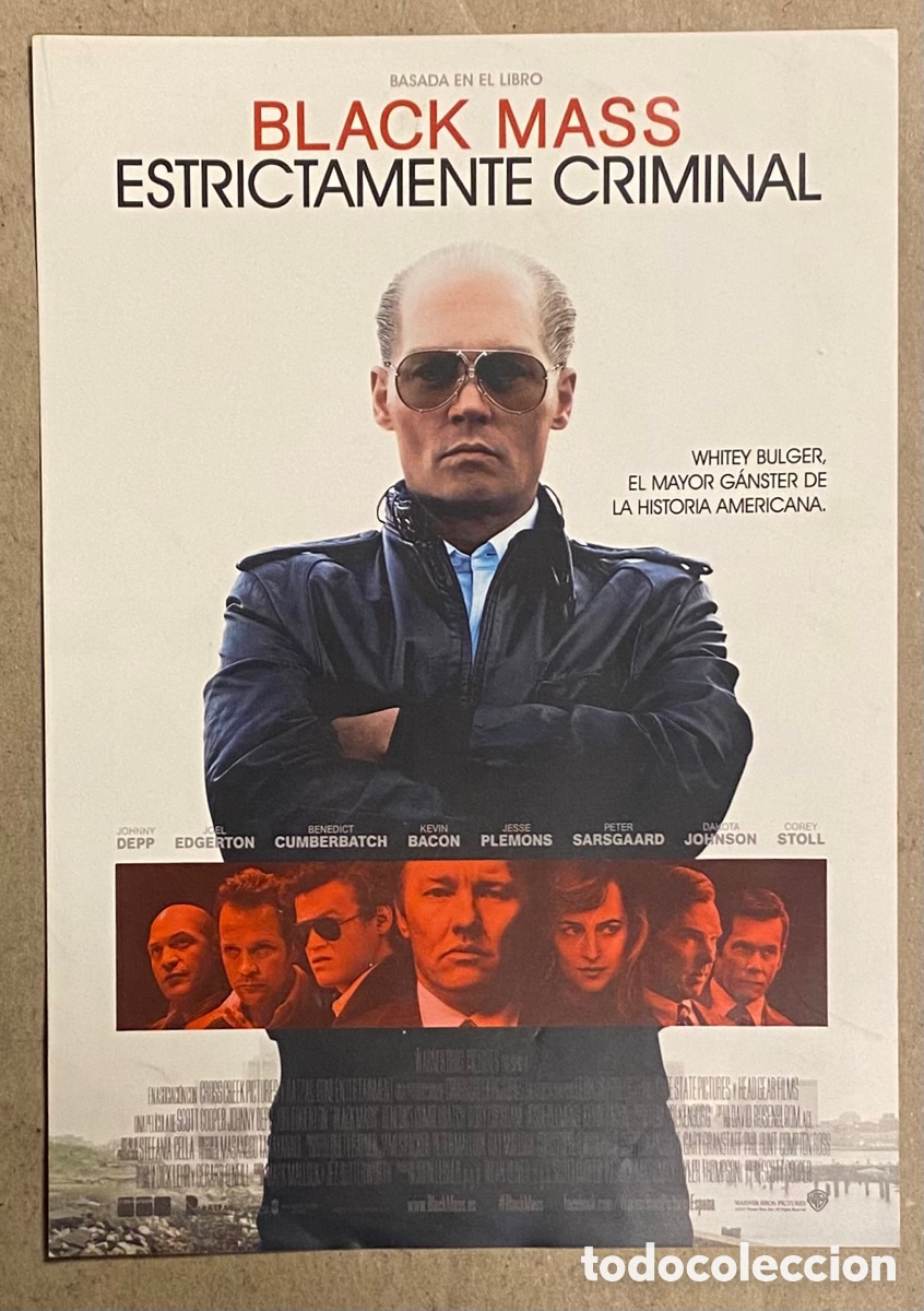 Kino: BLACK MASS. GU&Iacute;A PROMOCIONAL DE LA PEL&Iacute;CULA. JOHNNY DEPP, KEVIN BACON