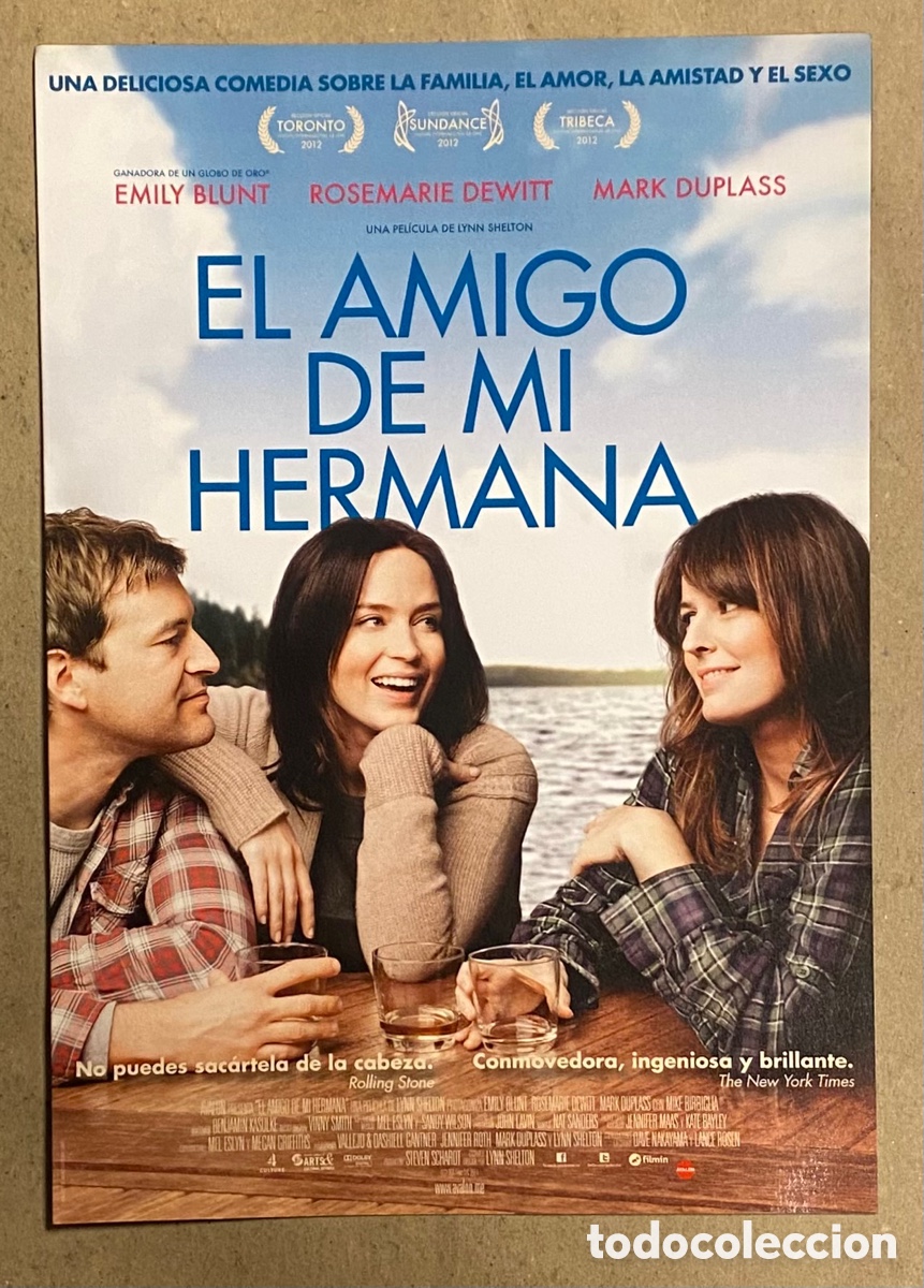 Kino: EL AMIGO DE MI HERMANA. GU&Iacute;A PROMOCIONAL DE LA PEL&Iacute;CULA. EMILY BLUNT