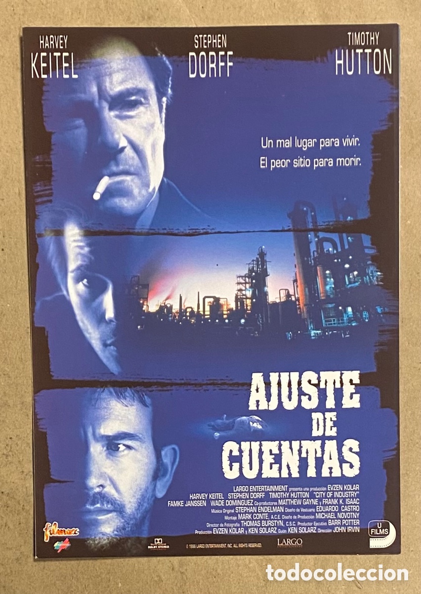 Kino: AJUSTE DE CUENTAS. GU&Iacute;A PROMOCIONAL DE LA PEL&Iacute;CULA. HARVEY KEITEL, STEPHEN DORFF