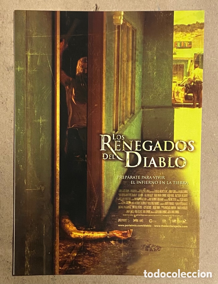 Cinema: LOS RENEGADOS DEL DIABLO. GU&Iacute;A PROMOCIONAL DE LA PEL&Iacute;CULA. ROB ZOMBIE