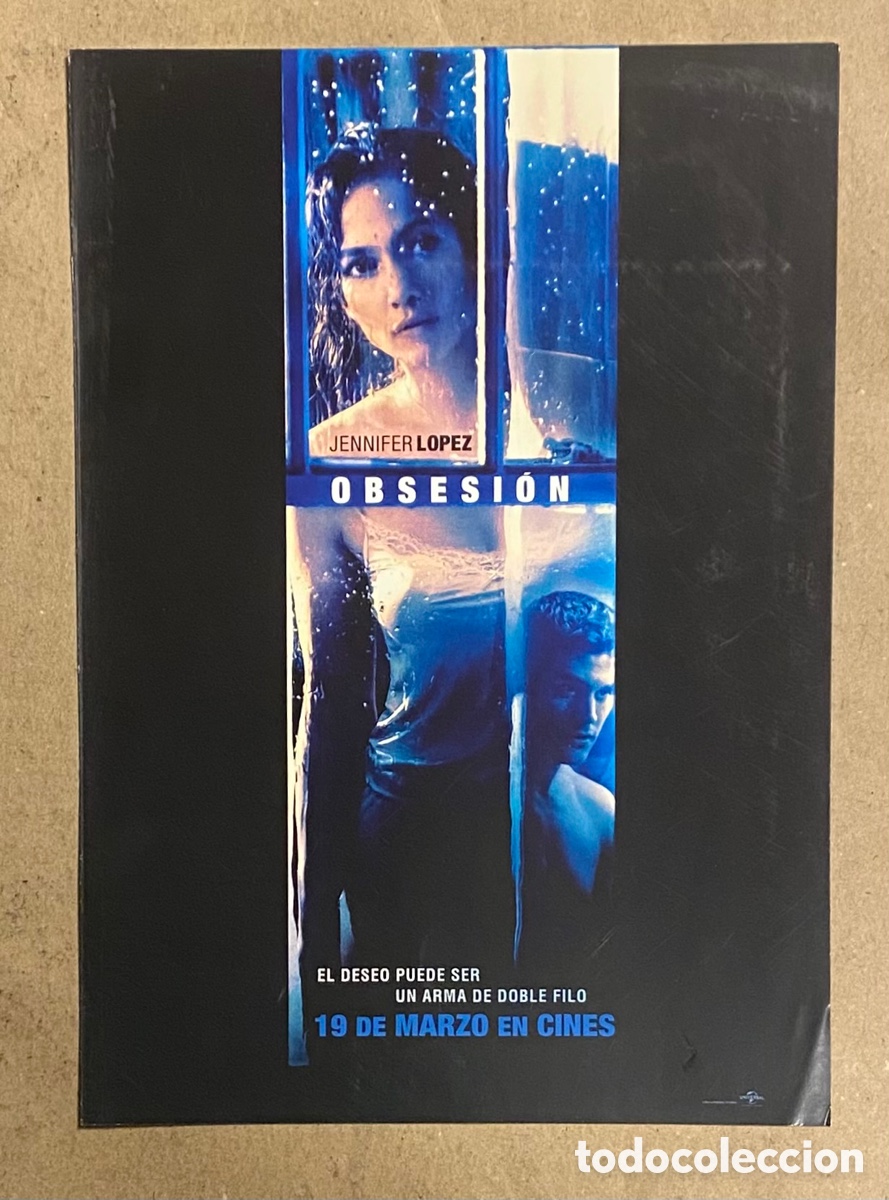 Cin&eacute;ma: OBSESI&Oacute;N. GU&Iacute;A PROMOCIONAL DE LA PEL&Iacute;CULA. JENNIFER LOPEZ