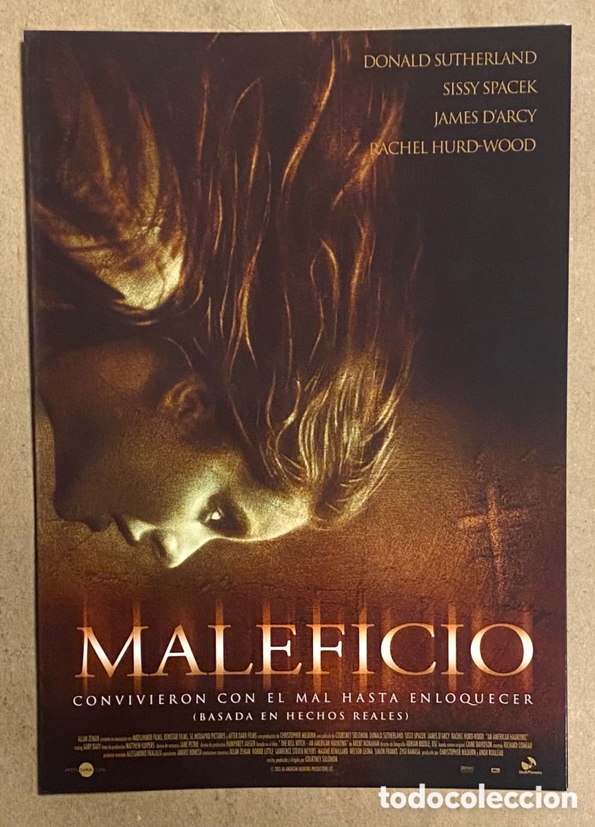 Kino: MALEFICIO. GU&Iacute;A PROMOCIONAL DE LA PEL&Iacute;CULA. DONALD SUTHERLAND, SISSY SPACEK
