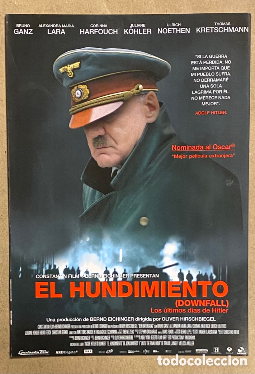 Cinema: EL HUNDIMIENTO. GU&Iacute;A PROMOCIONAL DE LA PEL&Iacute;CULA. BRUNO GANZ