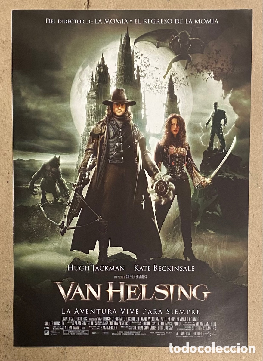 Cinema: VAN HELSING. GU&Iacute;A PROMOCIONAL DE LA PEL&Iacute;CULA. HUGH JACKMAN, KATE BECKINSALE