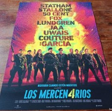 Cine: LOS MERCENARIOS 4 - STATHAM, STALLONE, FOX, ANDY GARCIA - GUIA ORIGINAL VERTICE 2023