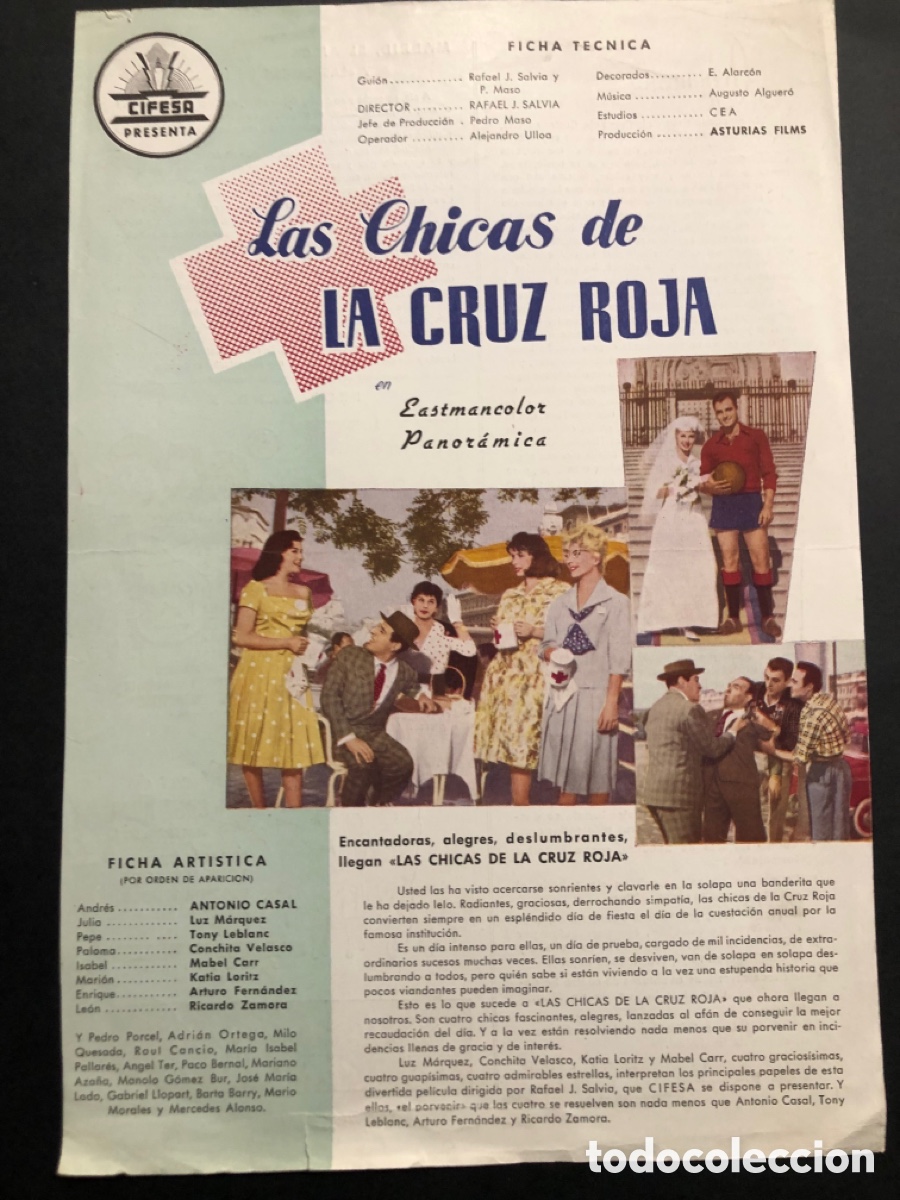 Cine: Guia Cifesa las chicas De la Cruz roja concha Velasco 15