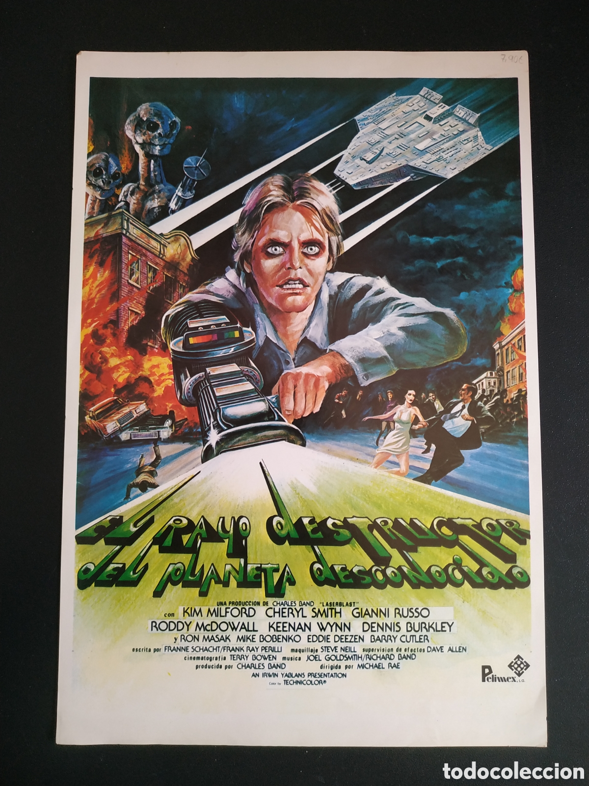 Cinema: EL RAYO DESTRUCTOR DEL PLANETA DESCONOCIDO - KIM MILFORD Y CHERYL SMIT - GUIA DE CINE ORIGINAL - B11