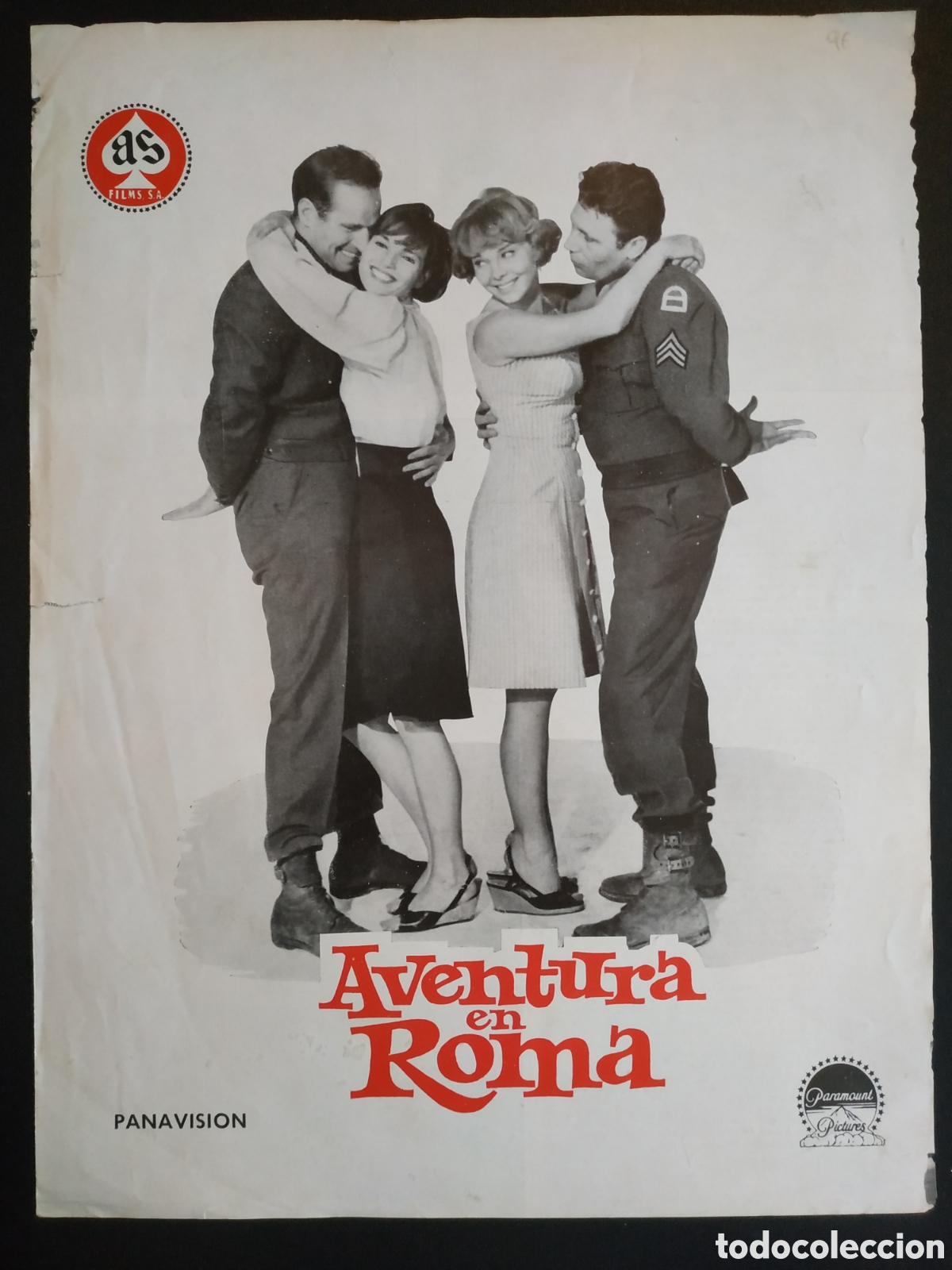 Cinema: AVENTURA EN ROMA - HARRY GUARDINO Y BRIAN DONLEVY - AS FILMS - GUIA DE CINE ORIGINAL B14