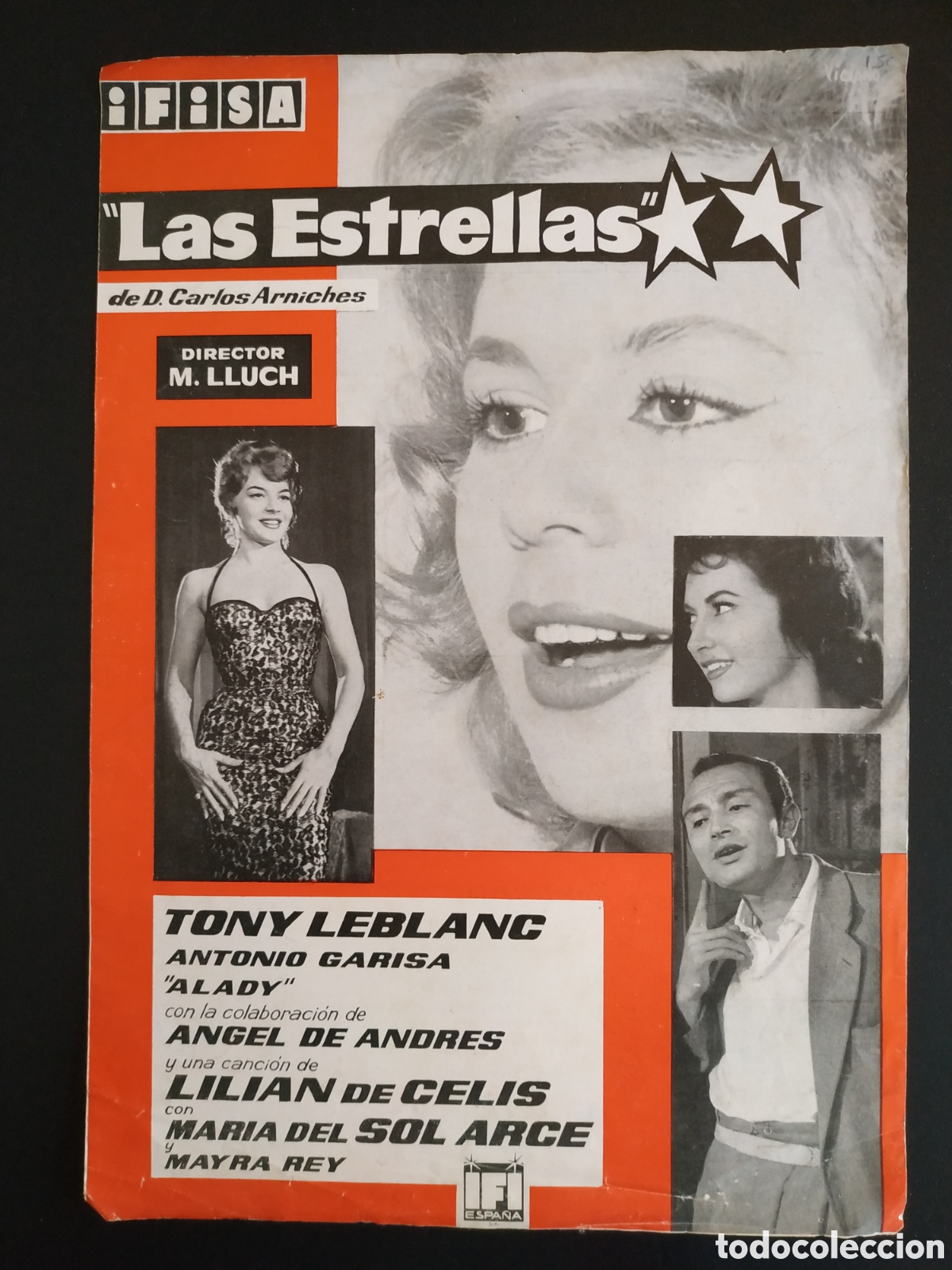 Cinema: LAS ESTRELLAS - TONY LEBLANC Y ANTONIO GARISA - GUIA DE CINE ORIGINAL B15