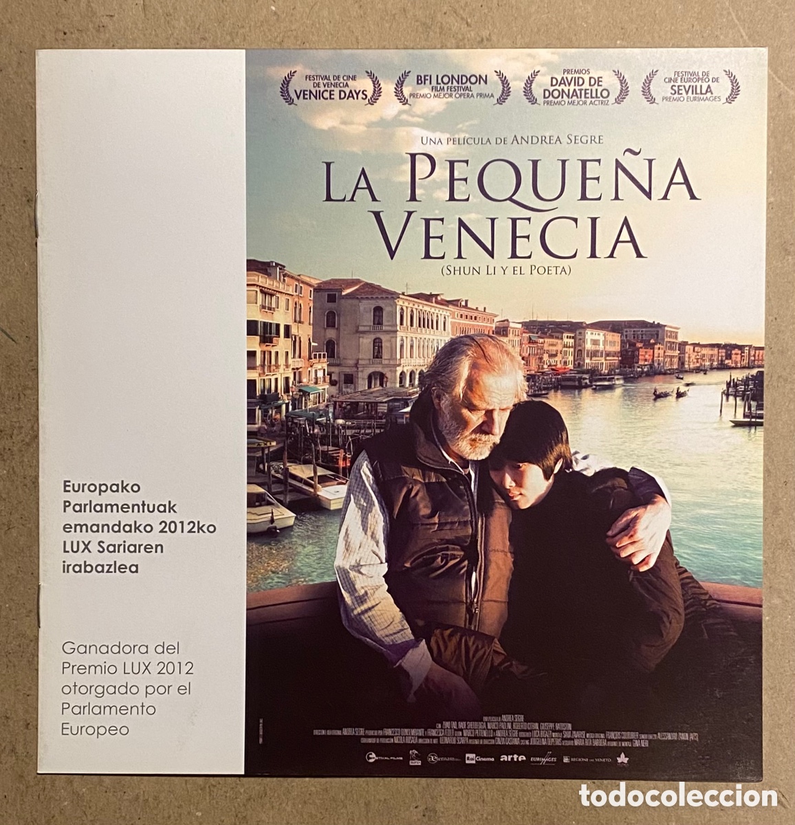 Cin&eacute;ma: L PEQUE&Ntilde;A VENECIA. GU&Iacute;A PROMOCIONAL DE LA PEL&Iacute;CULA DE ANDREA SEGRE. 8 P&Aacute;GINAS.