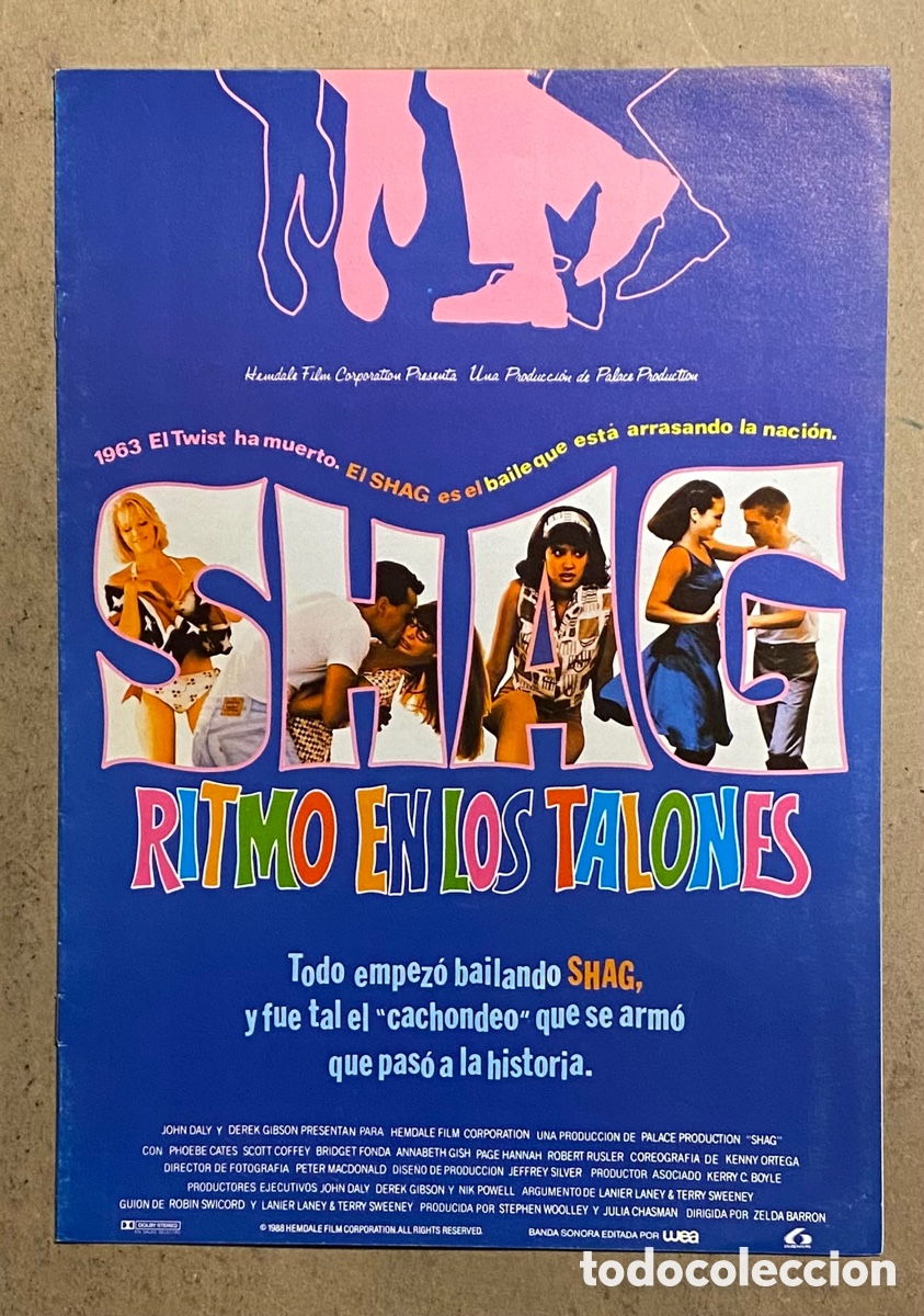 Kino: SHAG, RITMO EN LOS TALONES. GU&Iacute;A PROMOCIONAL DE LA PEL&Iacute;CULA. 8 P&Aacute;GINAS.