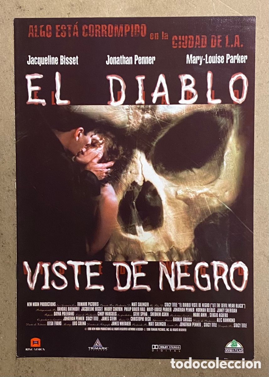 Cinema: EL DIABLO VISTE DE NEGRO. GU&Iacute;A PROMOCIONAL DE LA PEL&Iacute;CULA. JACQUELINE BISSET. 20 P&Aacute;GINAS.