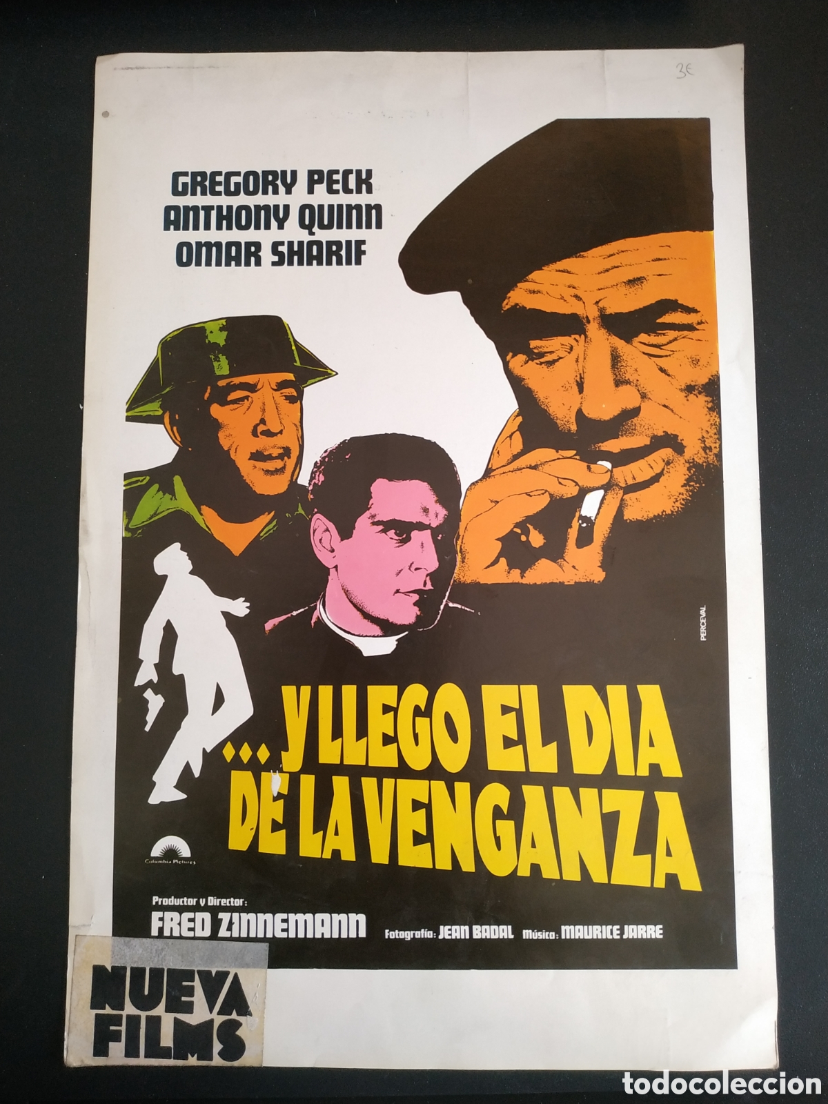 Cine: Y LLEGO EL DIA DE LA VENGANZA - GREGORY PECK Y ANTHONY QUINN - GUIA DE CINE ORIGINAL B24