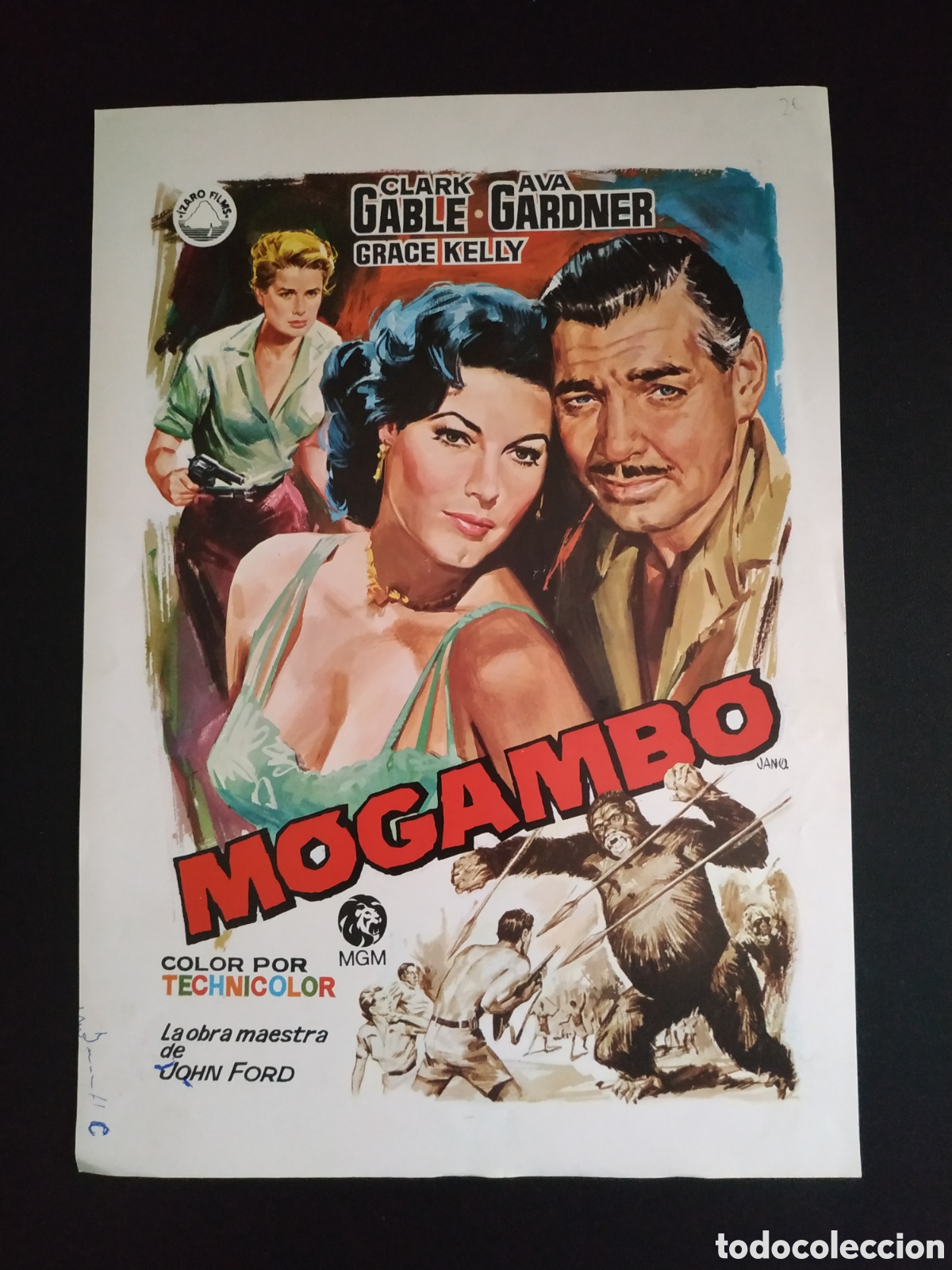 Cine: MOGAMBO - CLARK GABLE Y AVA GARDNER - GUIA DE CINE ORIGINAL B27