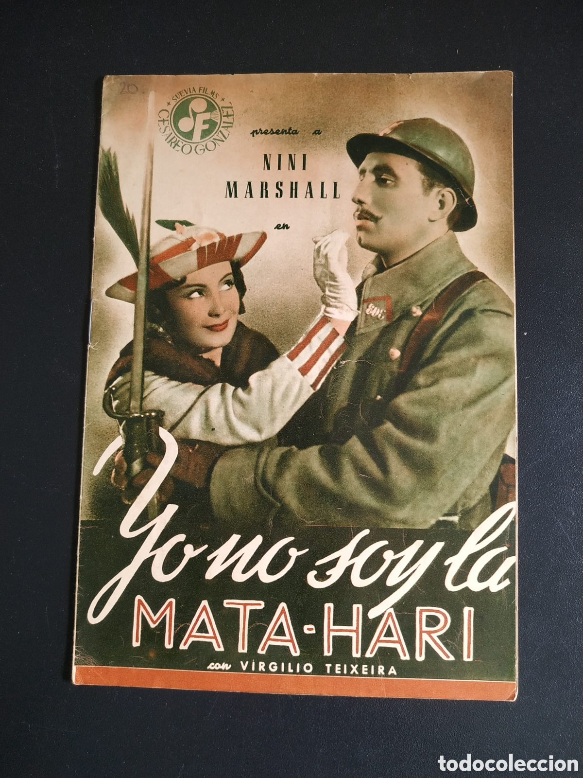 Cine: YO NO SOY LA MATA HARI - NINI MARSHALL CON VIRGILIO TEIXEIRA - GUIA DE CINE ORIGINAL B32