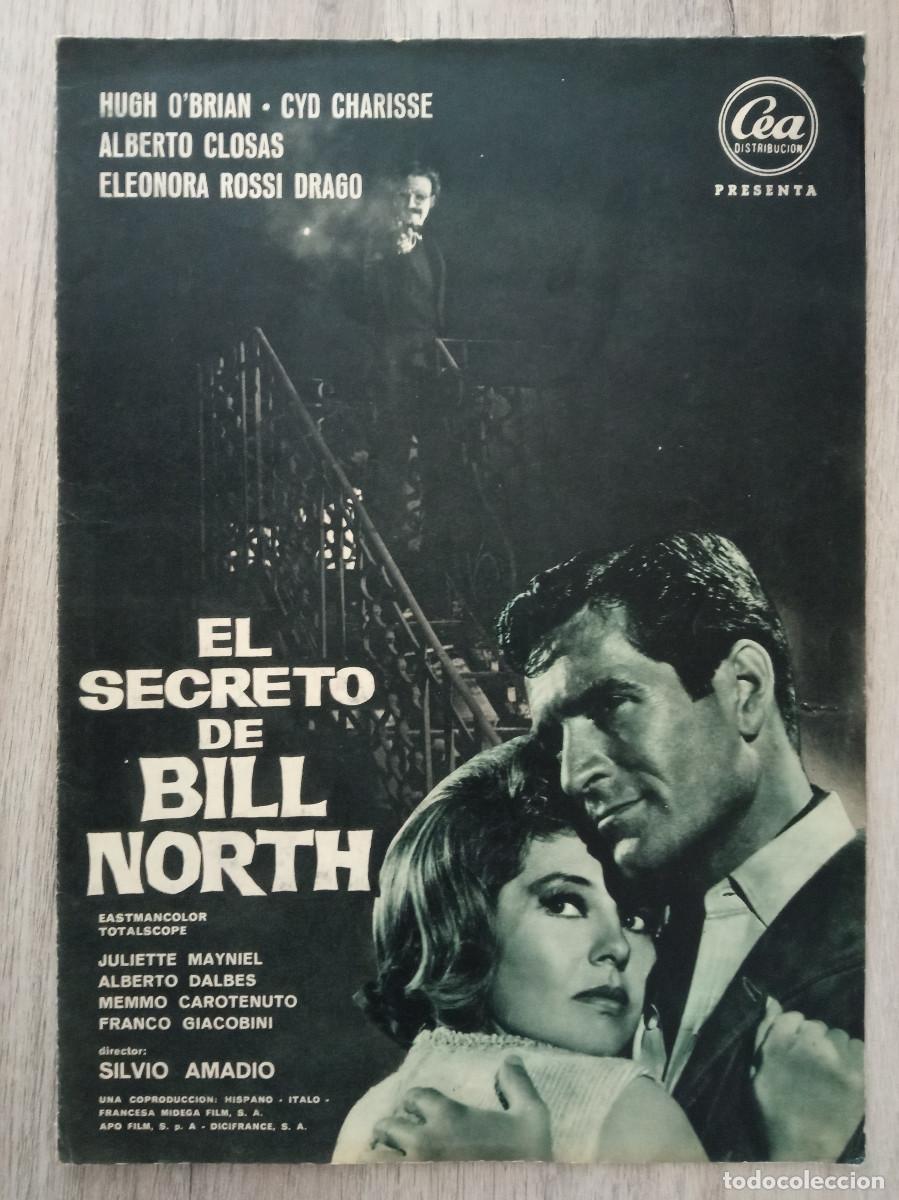Cinema: GU&Iacute;A PUBLICITARIA DE LA PEL&Iacute;CULA EL SECRETO DE BILL NORTH, 4 HOJAS CONVERTIBLES EN POSTER