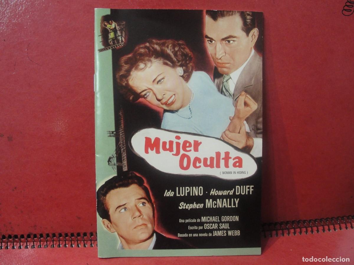 Cine: cuaderno con fotos MUJER OCULTA - IDA LUPINO - 16 PAGINAS - NUEVO SIN USAR