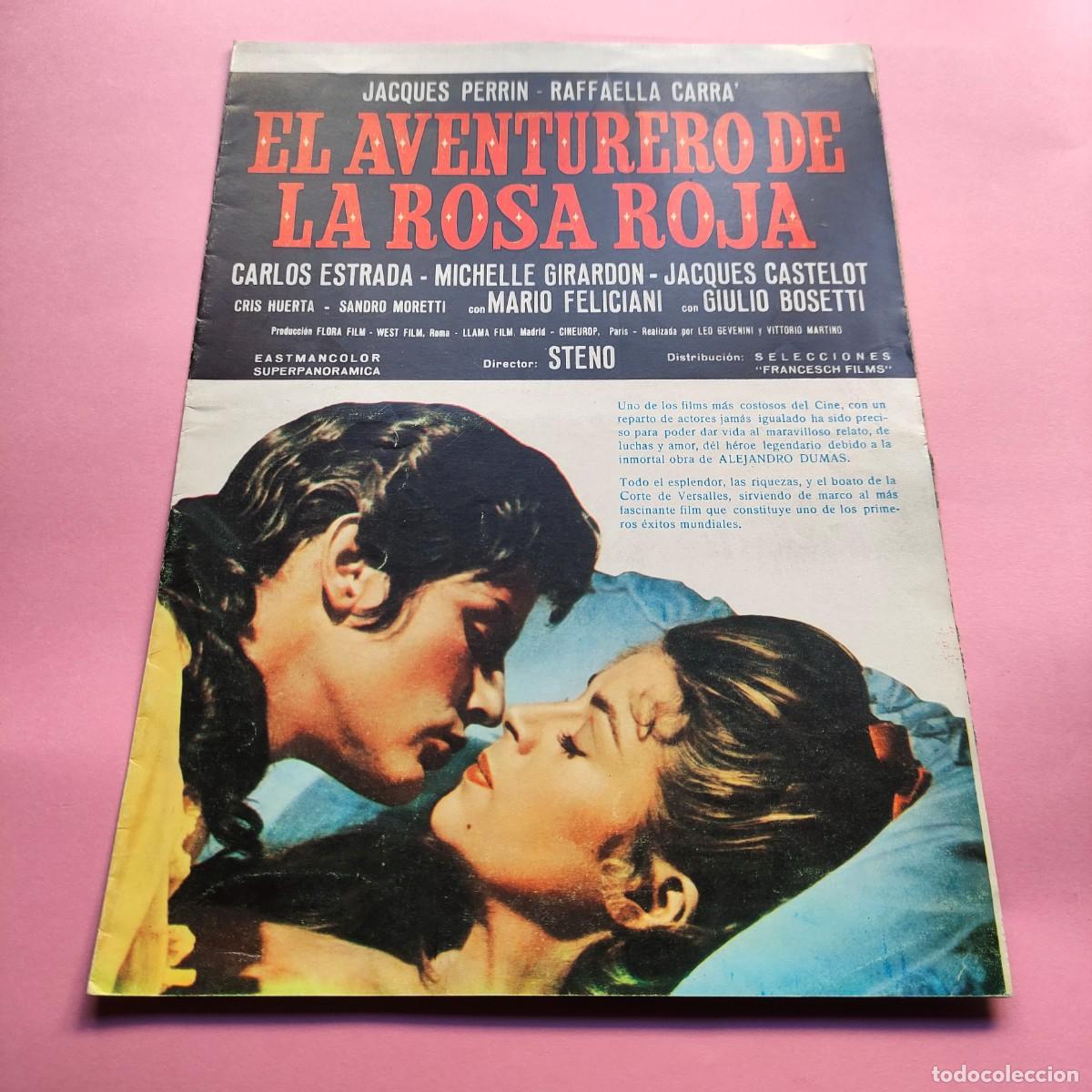 Cine: GUIA CINE . EL AVENTURERO DE LA ROSA ROJA * 4 PAGINAS * juani