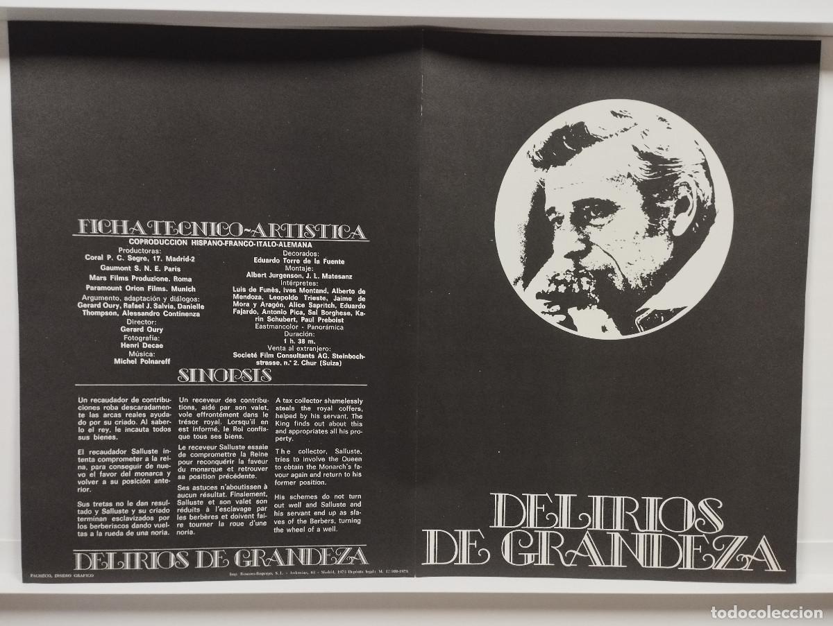 Cinema: DELIRIOS DE GRANDEZA. LOUIS DE FUNES, YVES MONTAND . GUIA DE CINE UNIESPA&Ntilde;A