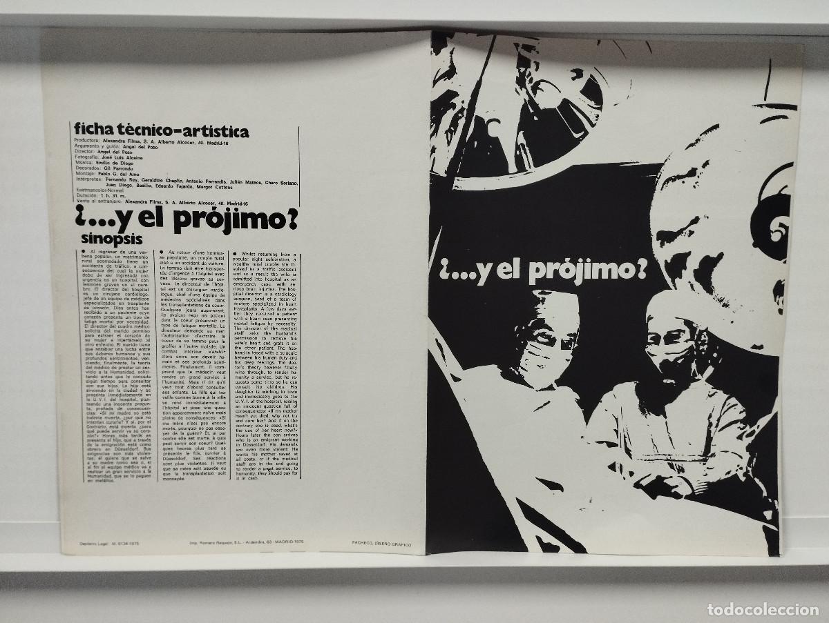 Cine: Y EL PR&Oacute;JIMO? A. FERRANDIZ, GERALDINE CHAPLIN, FERNANDO REY , GUIA DE CINE UNIESPA&Ntilde;A A&Ntilde;O 1973
