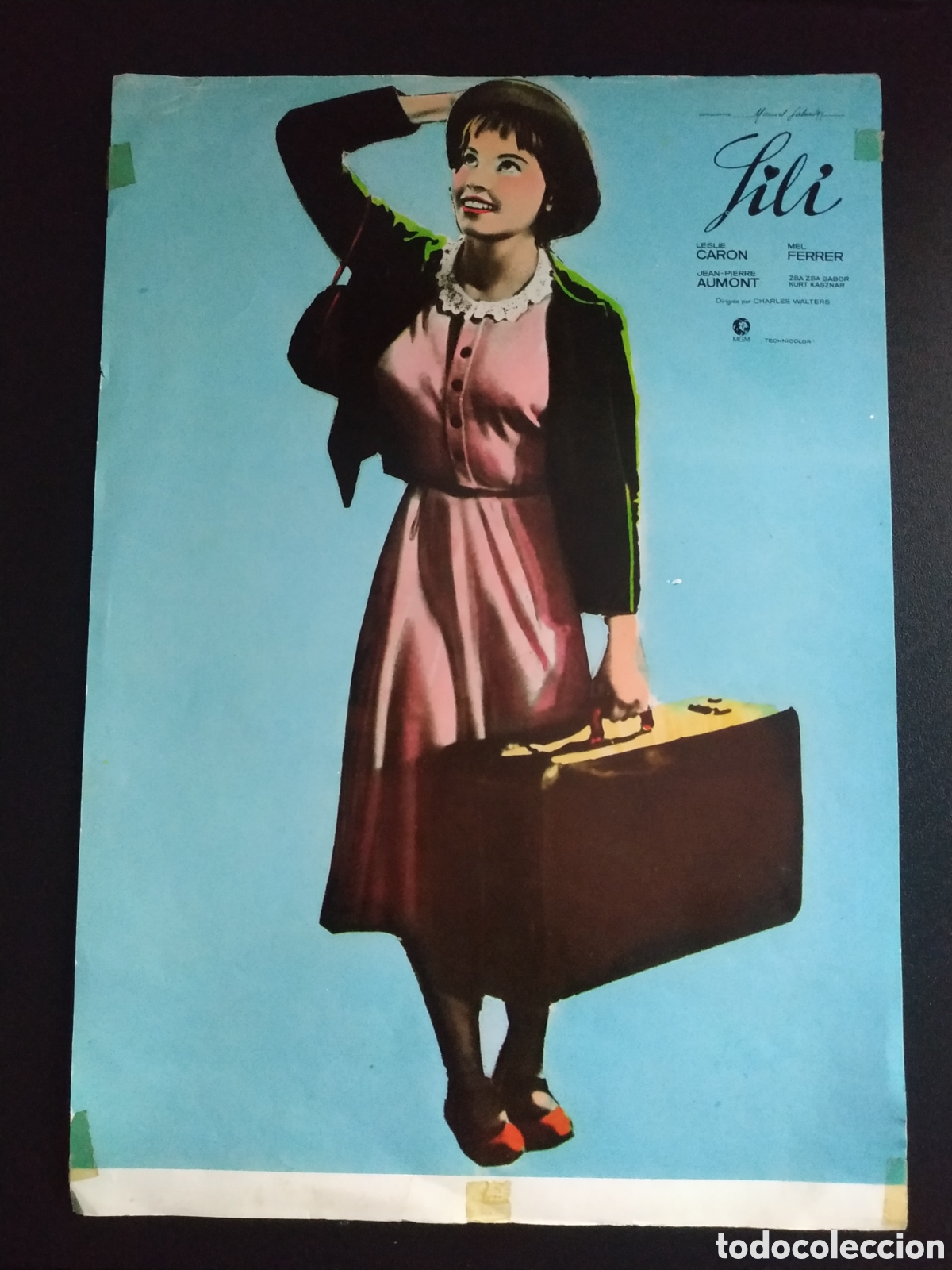 Cin&eacute;ma: LILI - LESLIE CARON Y MEL FERRER CON JEAN PIERRE AUMONT - GUIA DE CINE ORIGINAL B38