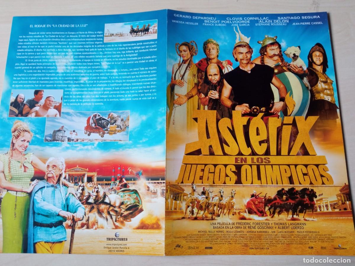 Cinema: ASTERIX EN LOS JUEGOS OLIMPICOS (GUIA ORIGINAL CINE TRIPLE) GERARD DEPARDIEU (PEDIDO MINIMO 5 EUROS)