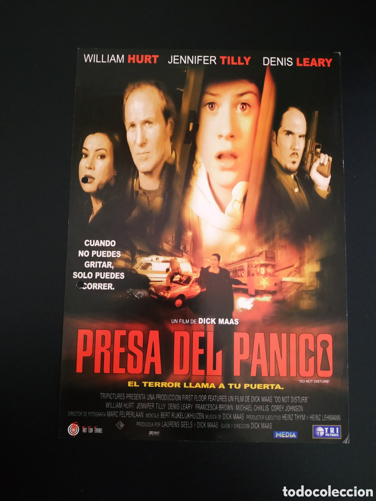 Cinema: PRESA DEL PANICO - WILLIAM HURT Y JENNIFER TILLY CON DENIS LEARY - GUIA DE CINE ORIGINAL B42
