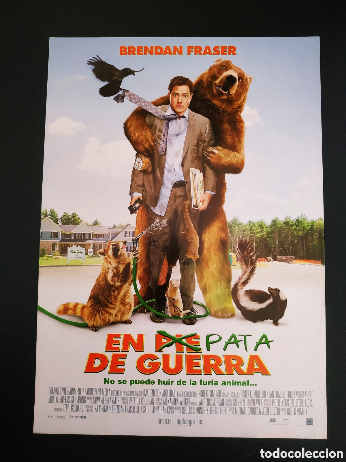 Cinema: EN PATA DE GUERRA - BRENDAN FRASER - GUIA DE CINE ORIGINAL B42