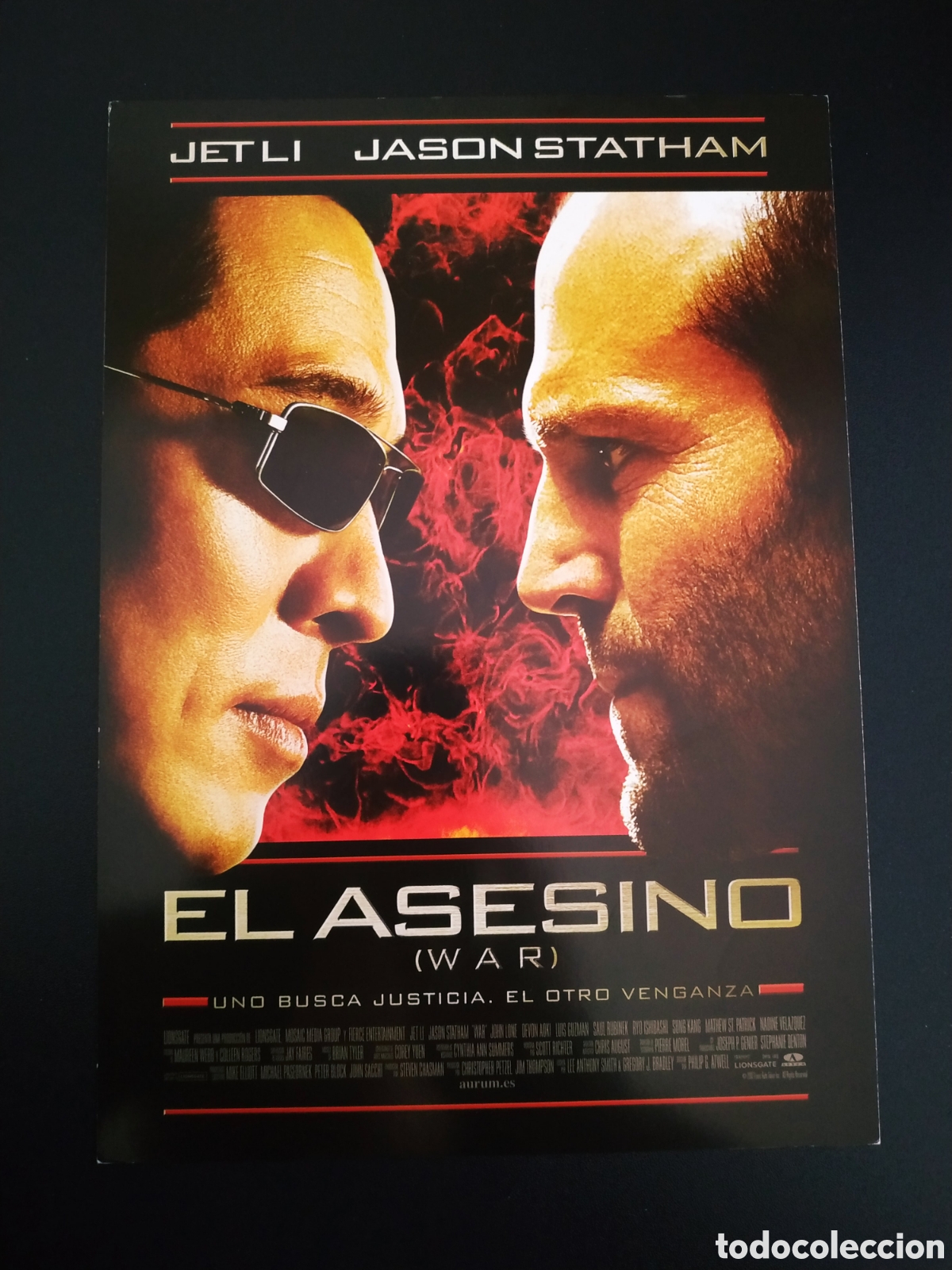 Kino: EL ASESINO ( WAR ) JET LI Y JASON STATHAM - GUIA DE CINE ORIGINAL B42