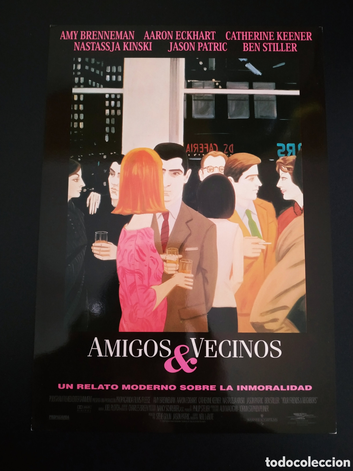 Cinema: AMIGOS Y VECINOS - AMY BRENNEMAN Y AARON ECKHART CON CATHERINE KEENER - GUIA DE CINE ORIGINAL B42