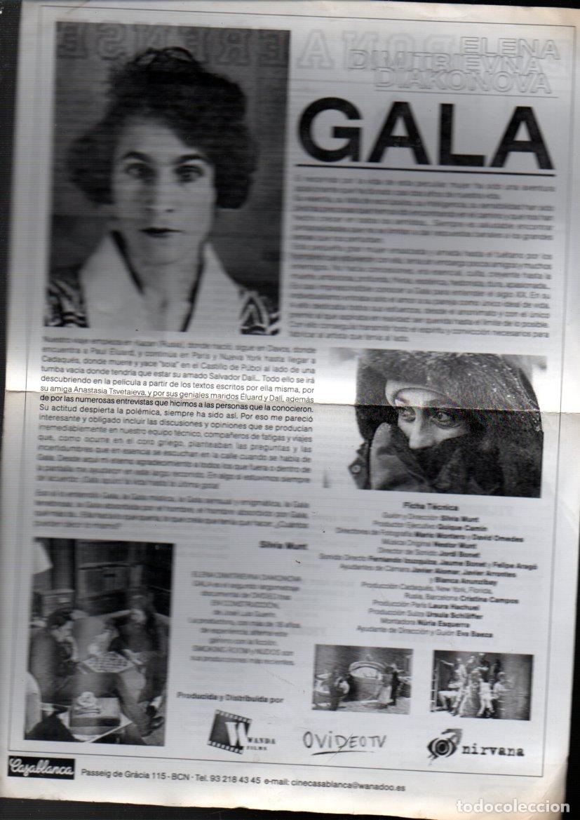 Cin&eacute;ma: GALA. ELENA DIMITRIEVNA DIAKONOVA. FICHA TECNICA DE LA PELICULA. SILVIA MUNT. VER DESCRIPCION