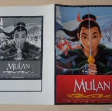 Cinema: MULAN (GUIA ORIGINAL CINE DOBLE) ANIMACION, WALT DISNEY, CHINA (PEDIDO MINIMO 5 EUROS)